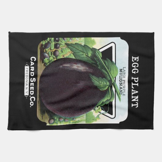 Pflanze-Saatpacketikett Geschirrtuch (Horizontal)