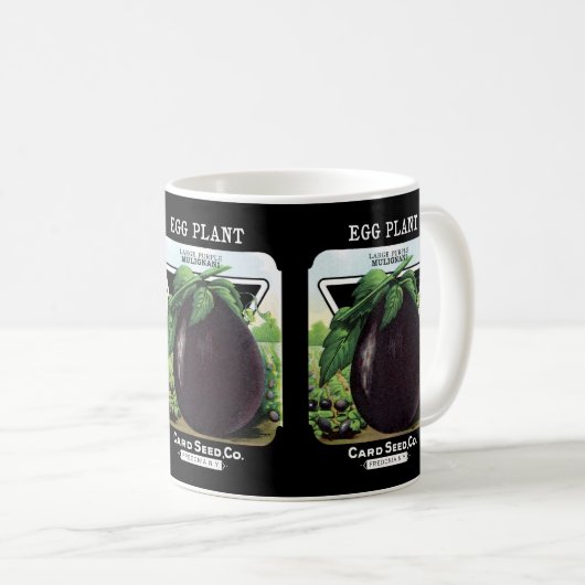Pflanze-Saatpacketikett Kaffeetasse (VorderseiteRechts)