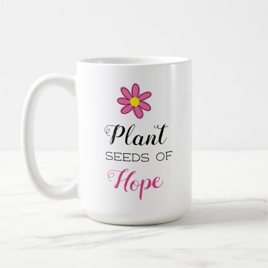 Pflanze Samen der Hoffnung Kaffeetasse (Links)