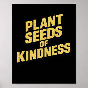 Pflanze Samen von Güte Art Print Inspiration Stic Poster
