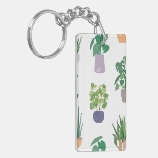 Pflanze Schlüsselanhänger (Vorderseite links)