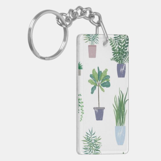 Pflanze Schlüsselanhänger (Vorderseite links)