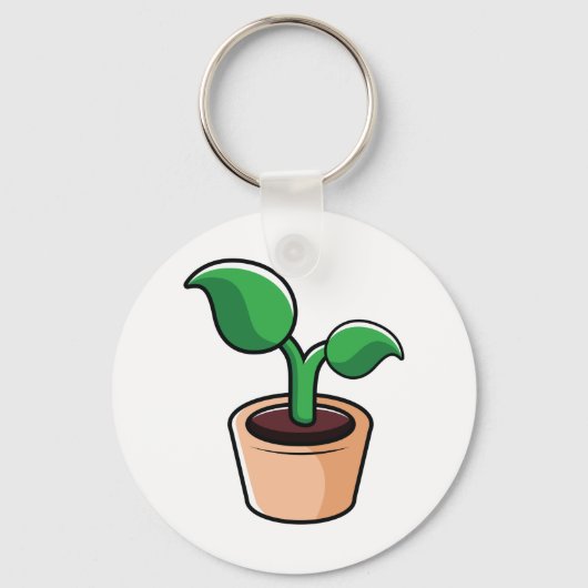 Pflanze Schlüsselanhänger (Vorderseite)