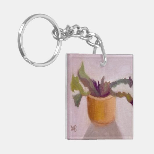 Pflanze Schlüsselanhänger (Vorderseite links)