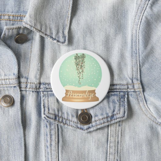 Pflanze Schneedecke einzigartig whimsical Knopf Button (Beispiel)