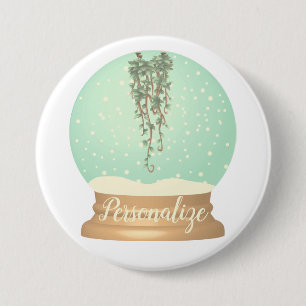 Pflanze Schneedecke einzigartig whimsical Knopf Button