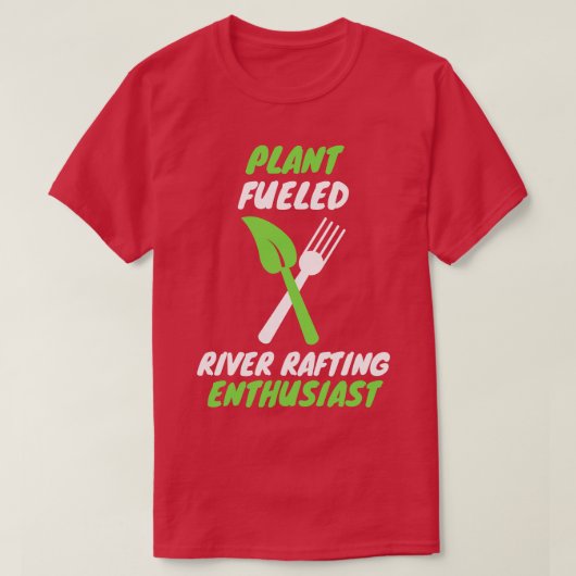 Pflanze schürte Flussrafting T-Shirt (Design vorne)