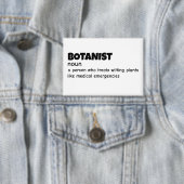 Pflanze Scientist Funny Definition Button (Insitu)