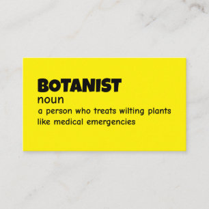 Pflanze Scientist Funny Definition Visitenkarte