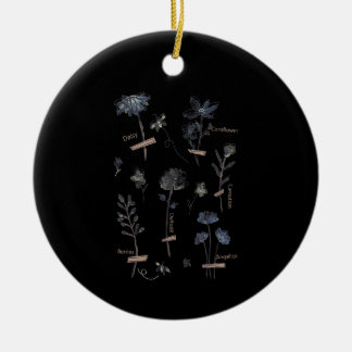 Pflanze se Wildblumen rette Bienen botanisch Keramik Ornament