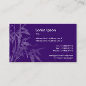 Pflanze Shoots - Dunkel Lila Visitenkarte (Rückseite)