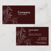 Pflanze Shoots - Dunkelbraun Visitenkarte (Vorne/Hinten)