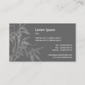 Pflanze Shoots - Rosa (zwei Töne) Visitenkarte (Rückseite)