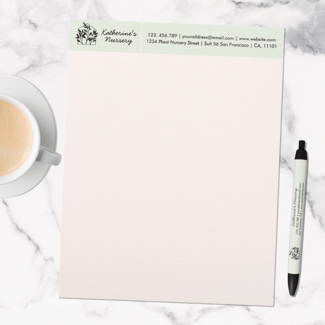 Pflanze Shop Kinderzimmer Modernes Abstrakt mit Ad Briefbogen (In situ marble table)