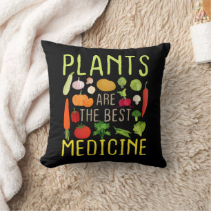 Pflanze sind die besten Medizin Cool Vegan Vegetar Kissen
