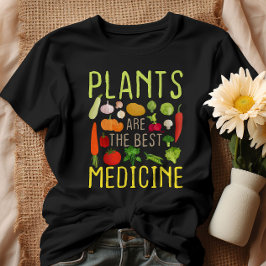 Pflanze sind die besten Medizin Cool Vegan Vegetar T-Shirt