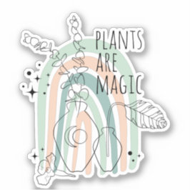 PFLANZE SIND MAGIC inspirierende Aufkleber