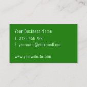 Pflanze Sitter Pflanze Visitenkarte (Rückseite)