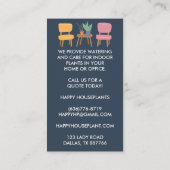 Pflanze Sitter Pflanze Wasserversorgung Wohnhaus Visitenkarte (Rückseite)