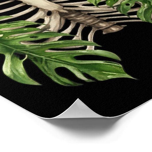 Pflanze Skeletton Arte e Cultura Poster (Ecke)