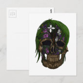 Pflanze Skull Postkarte (Vorne/Hinten)
