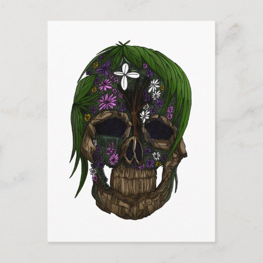 Pflanze Skull Postkarte (Vorderseite)