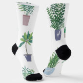 Pflanze Socken (Gewinkelt)