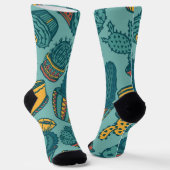 Pflanze Socken (Gewinkelt)