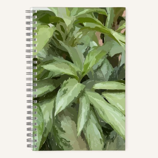 Pflanze Spiral Sketchbook Notizblock (Vorderseite)