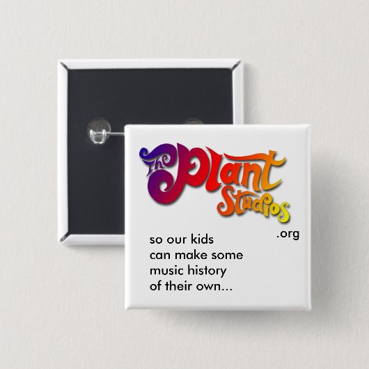 Pflanze Studios.org Button (Vorne & Hinten)