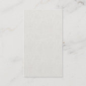 Pflanze-Symbol - Grün auf Leinwand Visitenkarte (Rückseite)