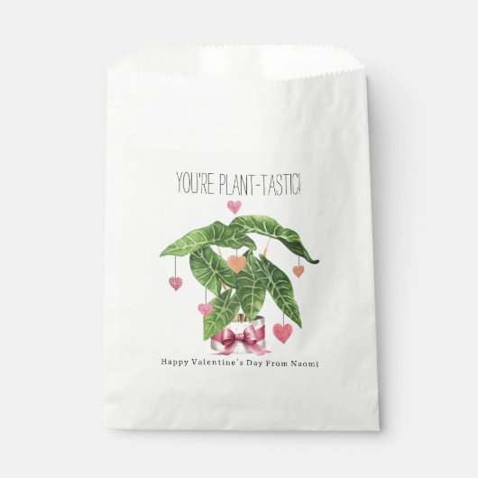 Pflanze-tastic Houseplant Pun Klassenzimmer Valent Geschenktütchen (Vorderseite)