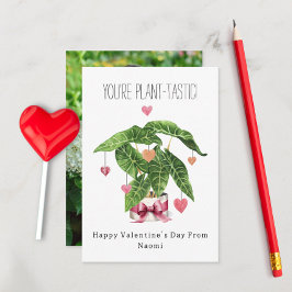 Pflanze tastic Pun Foto Klassenzimmer Valentine Karte