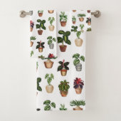 Pflanze Terracotta Pots Muster Badhandtuch Set (Insitu)