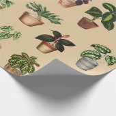 Pflanze Terracotta Pots Muster Geschenkpapier (Ecke)