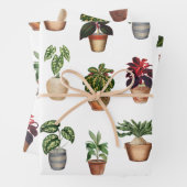 Pflanze Terracotta Pots Muster Geschenkpapier Set (Beispiel)