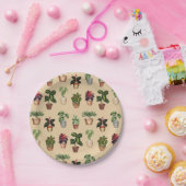 Pflanze Terracotta Pots Muster Pappteller (Party)