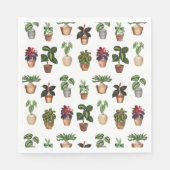 Pflanze Terracotta Pots Muster Serviette (Vorderseite)