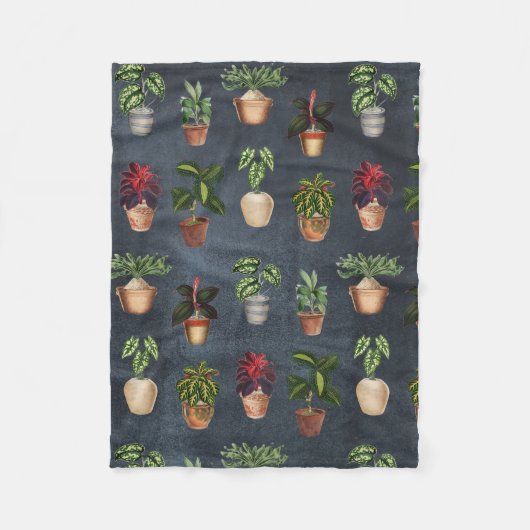 Pflanze Terracotta Pots Rustikal Fleecedecke (Vorderseite)