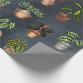 Pflanze Terracotta Pots Rustikal Geschenkpapier (Ecke)