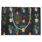 Pflanze Terracotta Pots Rustikal Große Geschenktüte (Rückseite)