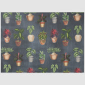 Pflanze Terracotta Pots Rustikal Seidenpapier (Vorderseite)