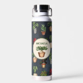 Pflanze Terracotta Pots Rustikal Trinkflasche (Rückseite)