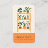 Pflanze Terracotta Unterkunft Shelf Visitenkarte (Vorderseite)