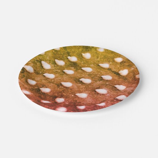 Pflanze Textur Foto Papier Teller (Schrägansicht)