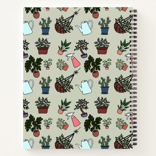 Pflanze Themed Notebook Notizblock (Rückseite)
