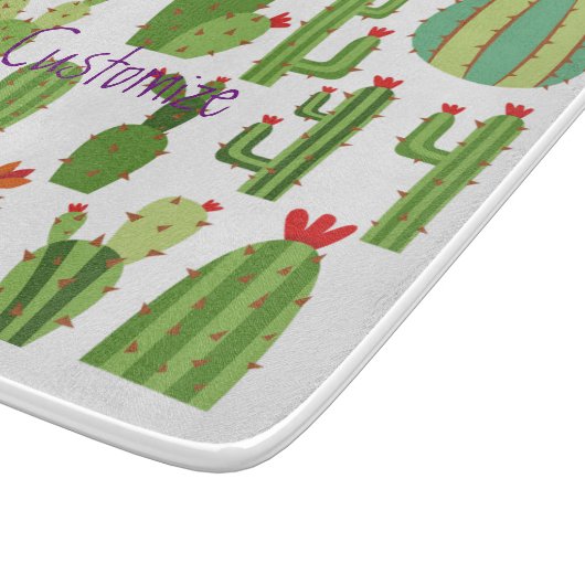 Pflanze Thunder_Cove mit roter Blüte Schneidebrett (Ecke)