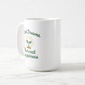 Pflanze Träume ernten Glück Kaffeetasse (Vorderseite Links)