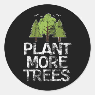 Pflanze Tree Hugger Earth Day Arbor Day Runder Aufkleber