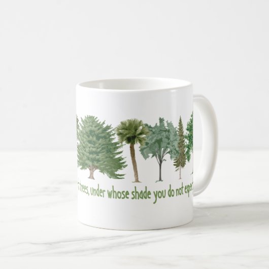 Pflanze Tree Lover, Hugger Kaffeetasse (VorderseiteRechts)
